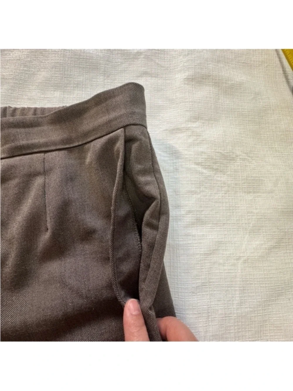 Babaton Mushroom Straight-Leg Tailored Pants size xl